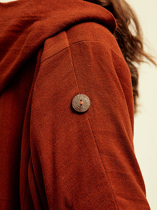 The Tacaná Hooded Shirt Torched Orange 10