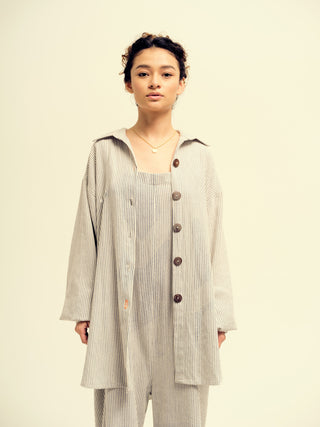 The Ipala Overshirt Striped Blue 1