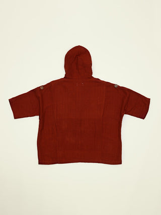 The Tacaná Hooded Shirt Torched Orange 12