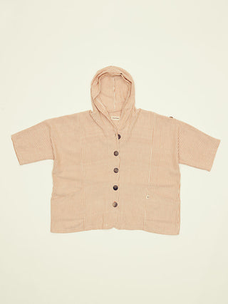 The Tacaná Hooded Shirt Striped Ochre 11