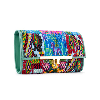 Clutch Hera Verde Menta Multirregión Oro D01