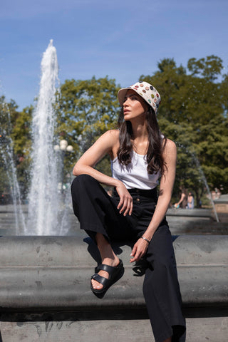 The Hibiscus Upcycled Bucket Hat