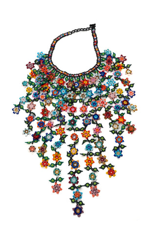 Multicolor Beaded Flower Necklaces 1