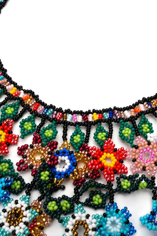 Multicolor Beaded Flower Necklaces 3