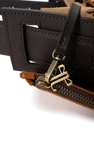 The Interlocking Leather Bag Brown 4