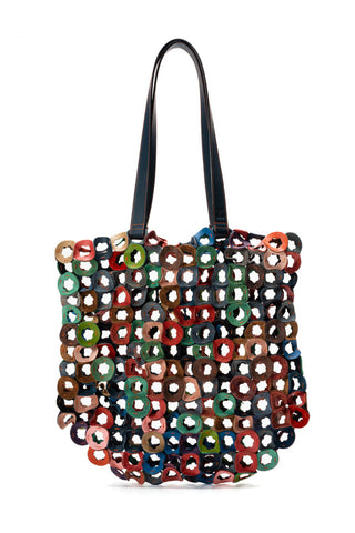The Waste Leather Tote Bag Multicolor 1