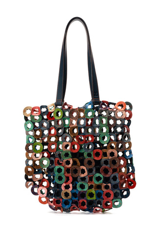 The Waste Leather Tote Bag Multicolor 3