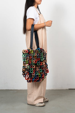 The Waste Leather Tote Bag Multicolor 6