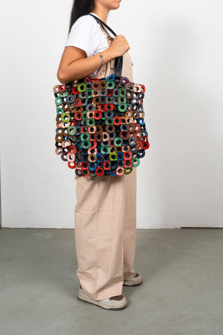 The Waste Leather Tote Bag Multicolor 8