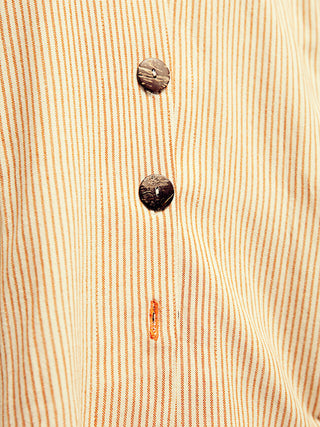 The Tacaná Hooded Shirt Striped Ochre 7
