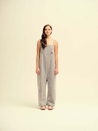 The Zunil Overall - Upcycled Raw Gray