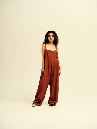 The Zunil Overall - Torched Orange
