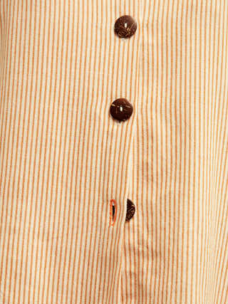 The Ipala Overshirt Striped Ochre 9
