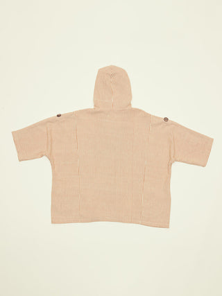 The Tacaná Hooded Shirt - Striped Ochre