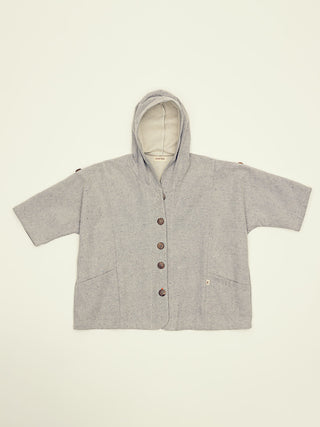 The Tacaná Hooded Shirt Raw Gray 11